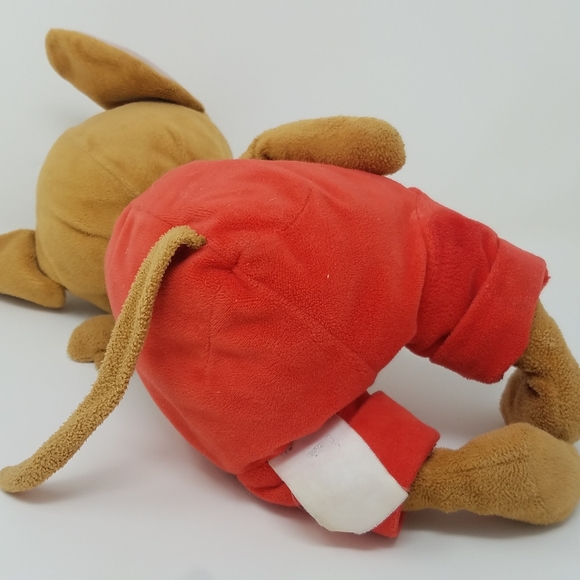 Vintage Y2K Retired If you Give a Mouse a Cookie Red Overall Jumpsuit Brown Mous - Picture 5 of 7